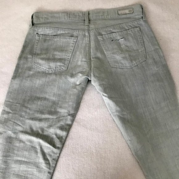 Light blue Slouchy Slim Cropped Jeans - Picture 4 of 4